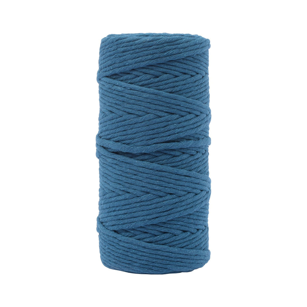 Vaessen creative macrame touw - donkerblauw - 3mmx100m