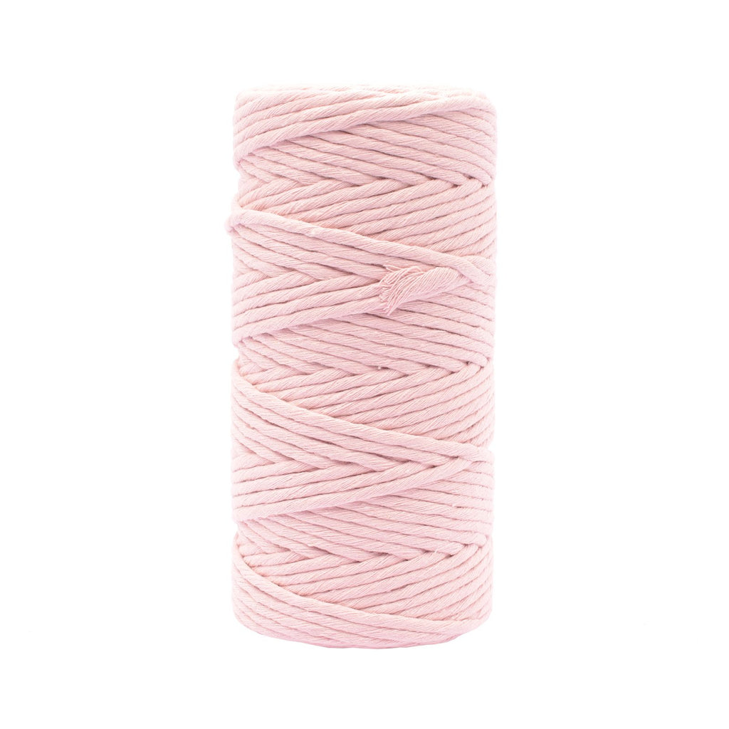 Vaessen creative macrame touw - lichtroze - 3mmx100m