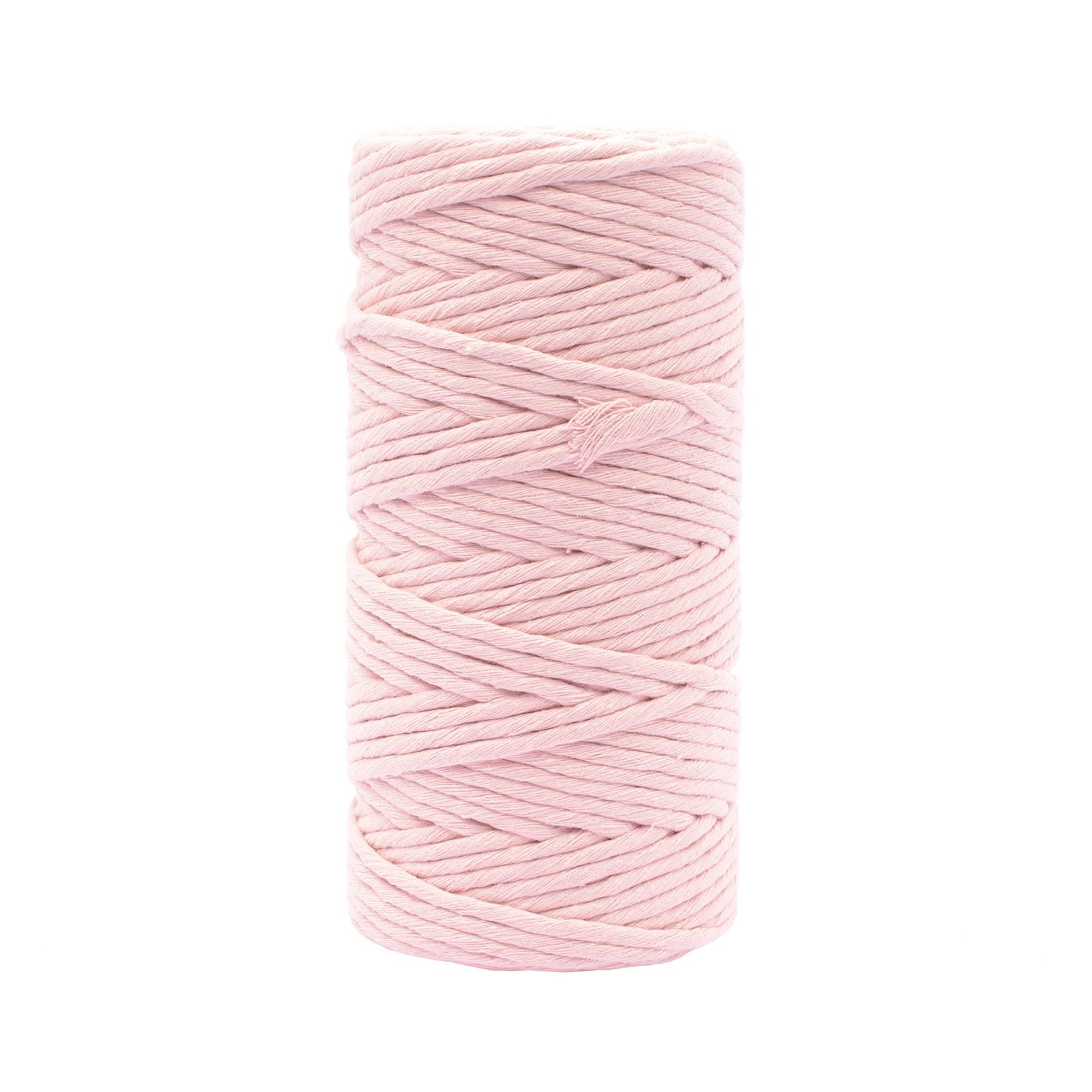 Vaessen creative macrame touw - lichtroze - 3mmx100m