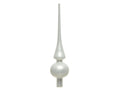Decoris piek glas mat winterwit ø6x26cm