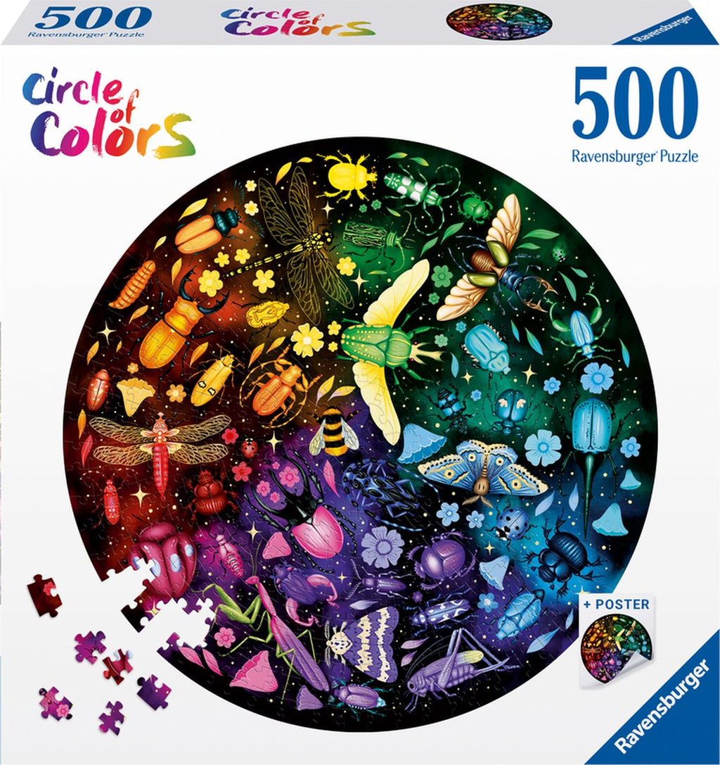 Ravensburger Legpuzzel Kreis der Farben Beddengoed, 500er.
