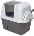 Catit kattenbak - incl. 4 afvalzakken - grijs wit - 67 x 48 x 46 cm