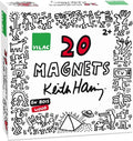 Vilac magneten keith haring - 20 houten kunstmagneten voor kinderen.