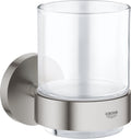 Grohe start glas met houder - supersteel (rvs look)