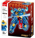 Sluban exosuit blue samurai bouwspeelgoed actiefiguur – constructiespeelgoed – bouwset met 230 bouwstenen – m38-b1312 – vanaf 6 jaar