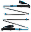 Black diamond distance carbon flz wandelstokken – 100% carbon – verstelbaar 125-140 cm – ultralicht opvouwbaar – z-pole technologie