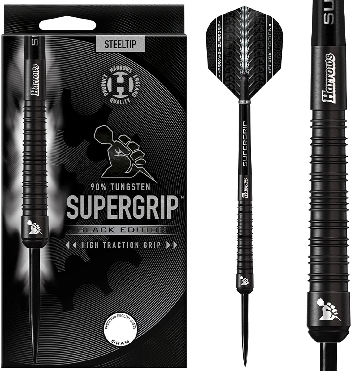Harrows supergrip black edition 90% tungsten 24gr