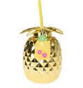 Goldener Ananas-Trinkbecher