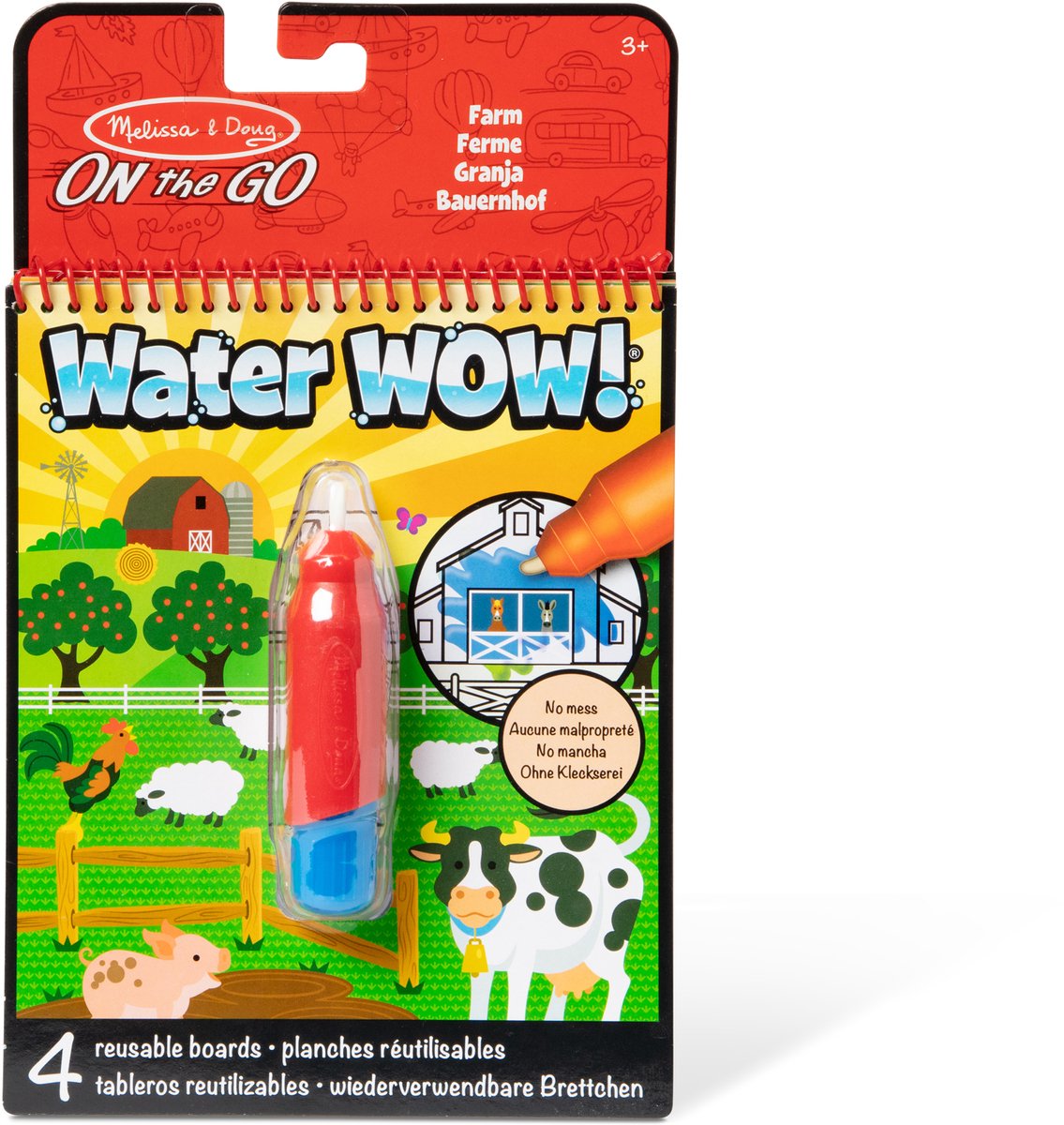 Melissa doug - water wow! waterkleurboek - op de boerderij - herbruikbaar