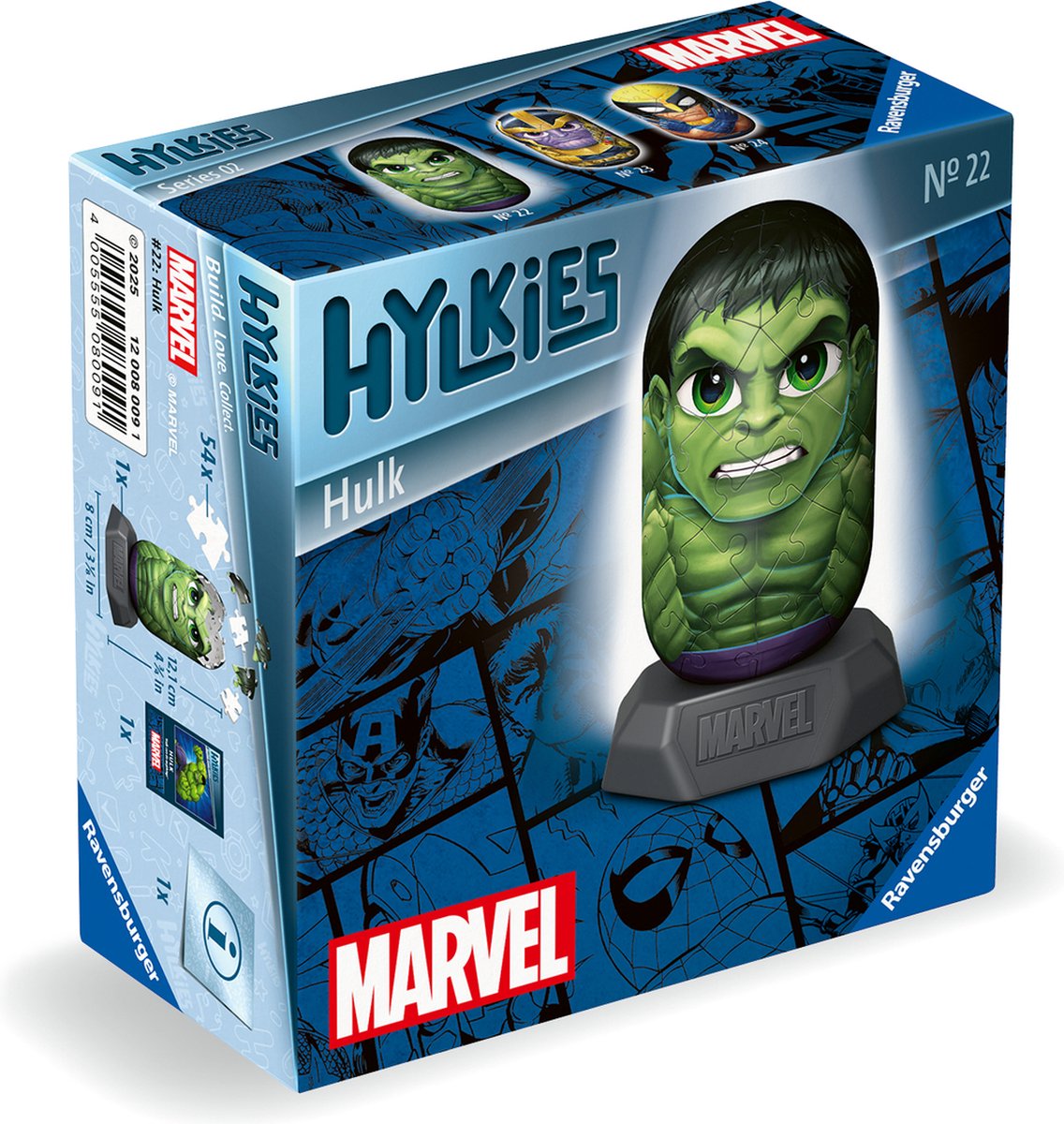 Ravensburger 3d puzzel hylkies marvel hulk, 54st.
