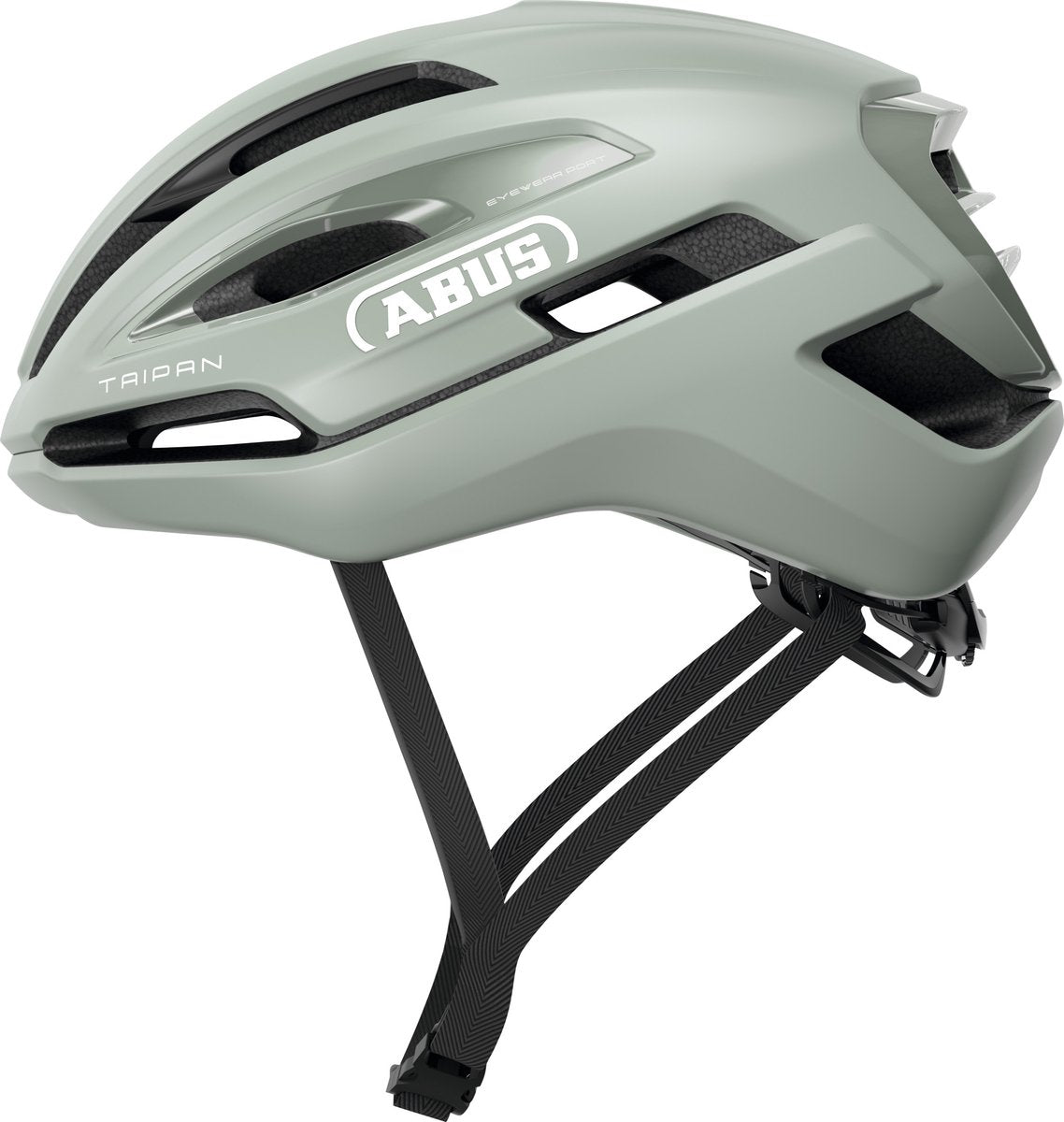 Abus fietshelm taipan frosted green l - 57-61 cm - groen - geschikt voor gebruik op gravel bikes - 295 g l