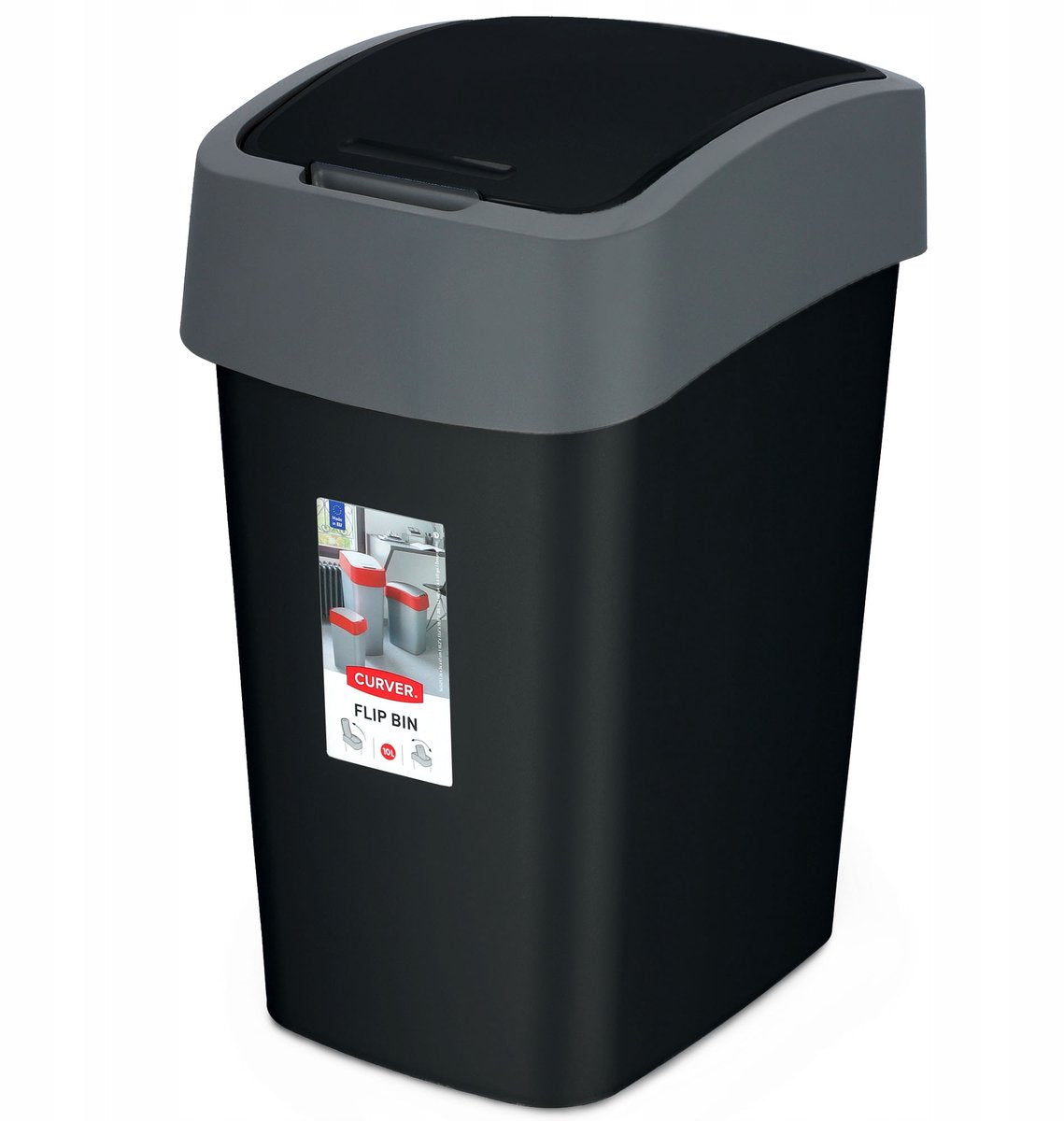 Curver flip bin 10l