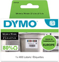 Dymo originele labelwriter labels voor voorraadrotatie | 54 mm x 70 mm | 400 zelfklevende etiketten voor voorraadrotatie in commerciële keukens | stevige labels voor de labelwriter labelprinters