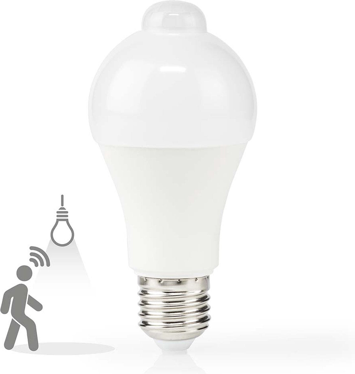 Nedis led-lamp e27 - a60 - 4.9 w - 470 lm - 3000 k - wit - retrostijl - frosted - 1 stuks