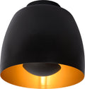 Lucide nolan - plafonnière (plafondlamp) - ø 24 cm - 1xe27 - zwart
