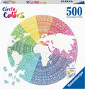 Ravensburger round puzzle circle of colors mandala - legpuzzel - 500 stukjes