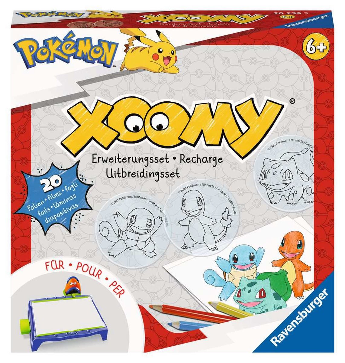 Ravensburger Xoomy Nachfüllpackung – Pokémon