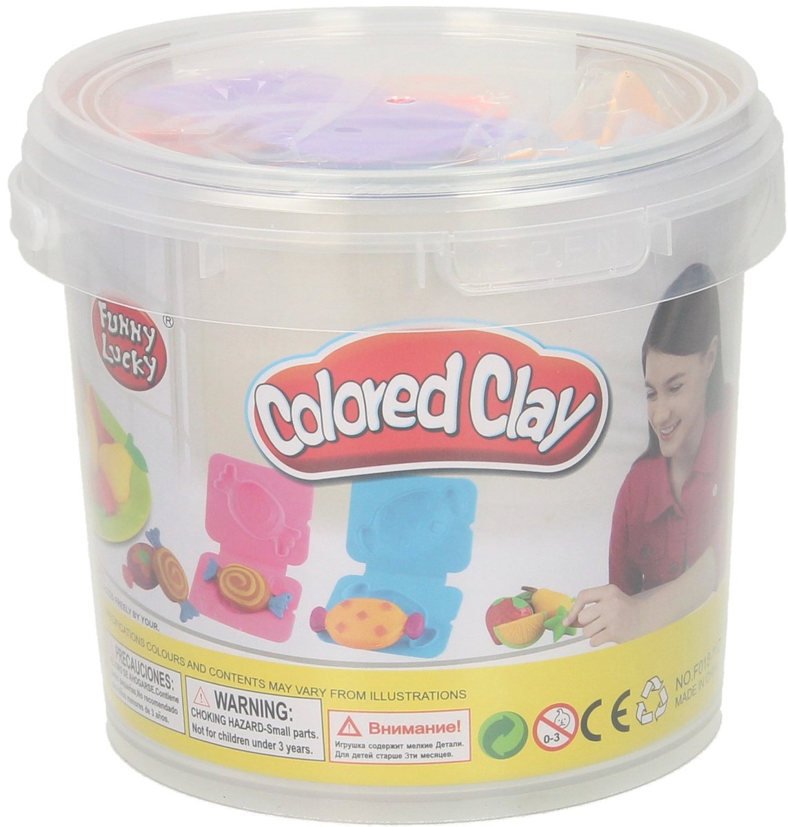 Knete-Set in Aufbewahrungsbox, Obst – 24 Farben