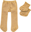 Heless poppenmaillot met sokken - goud, 35-45 cm