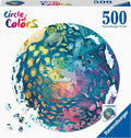 Ravensburger round puzzle circle of colors ocean and submarine - legpuzzel - 500 stukjes