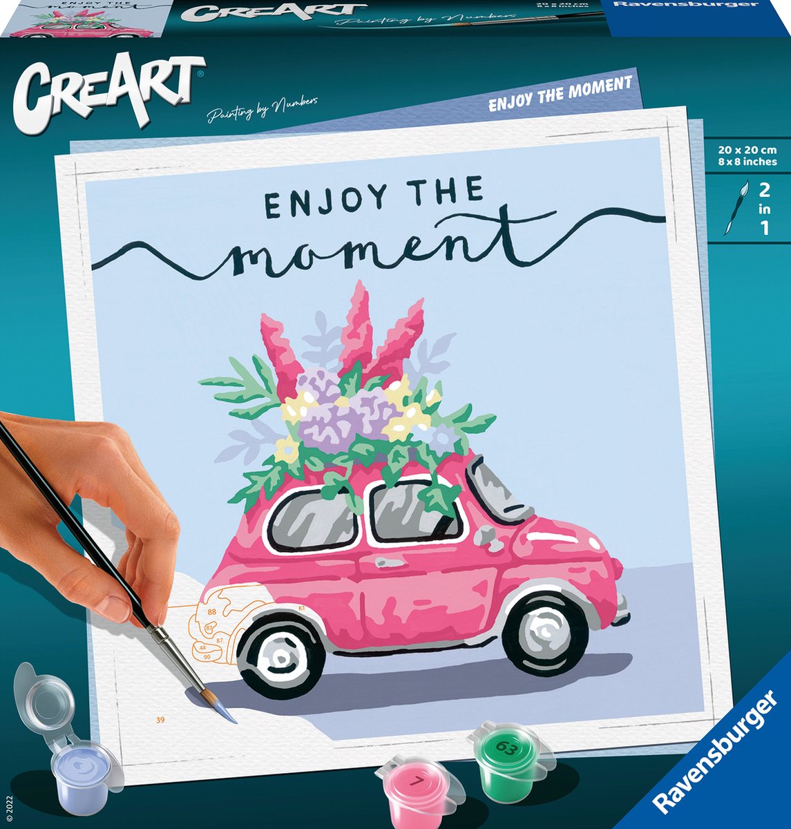 Ravensburger schilderen op nummer ravensburger creart enjoy the moment - schilderen op nummer voor volwassenen - hobbypakket