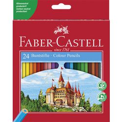 Faber Castell fc-120124 kleurpennen eco in karton etui a 24st.