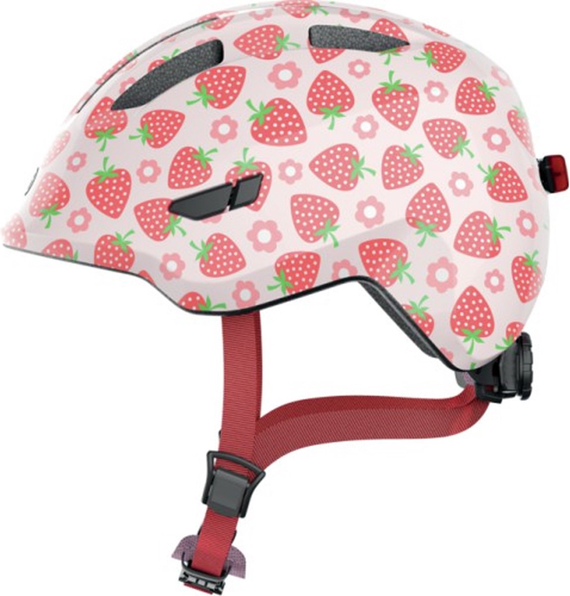 Abus Helm Smiley 3.0 LED Rose Strawberry S 45-50cm