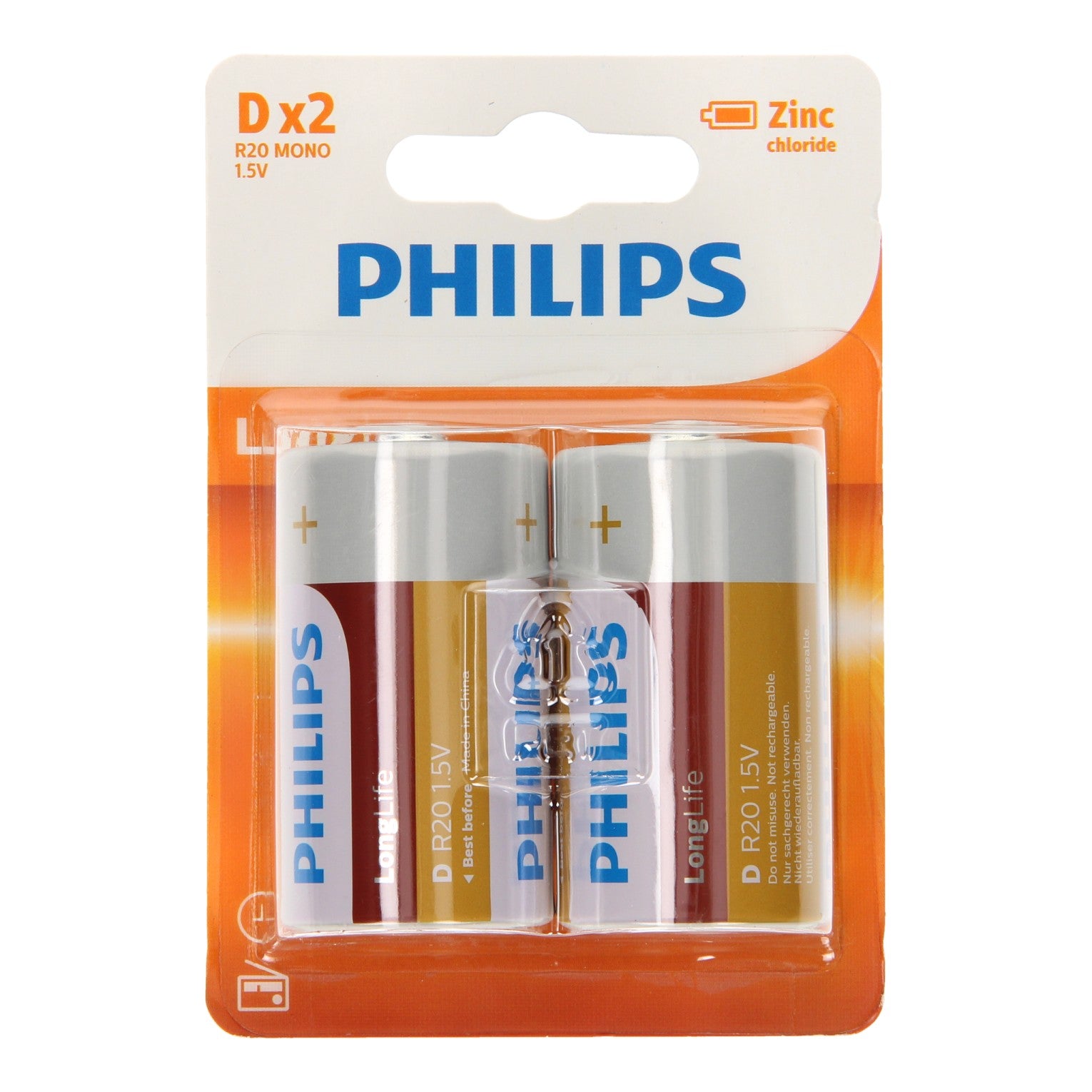 Philips longlife grote staaf r20 d bl.a2 3111015