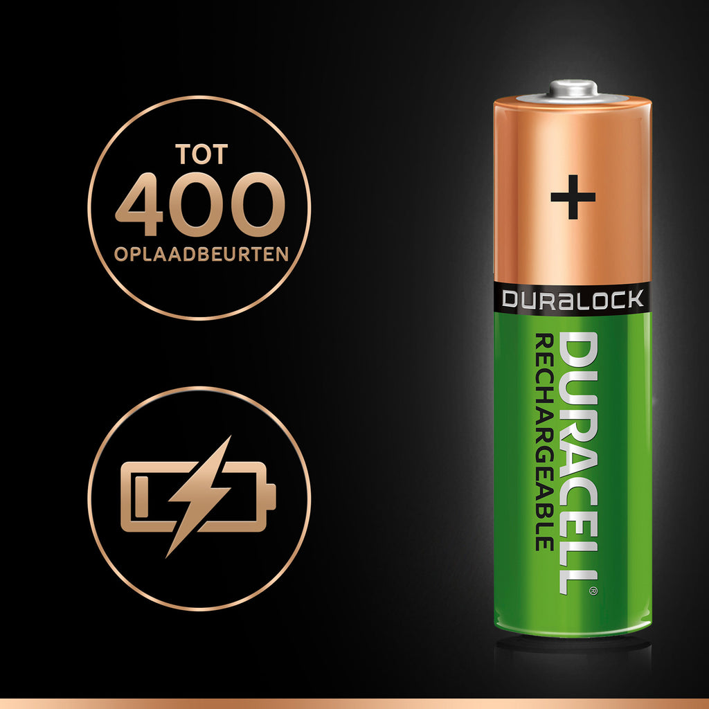 Duracell oplaadbare batterij ultra power aa 4 stuks