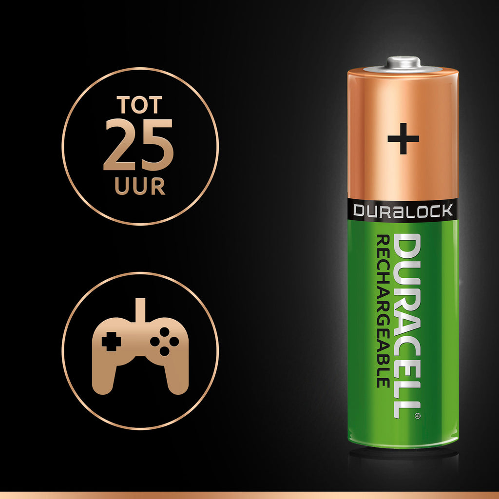 Duracell oplaadbare batterij ultra power aa 4 stuks