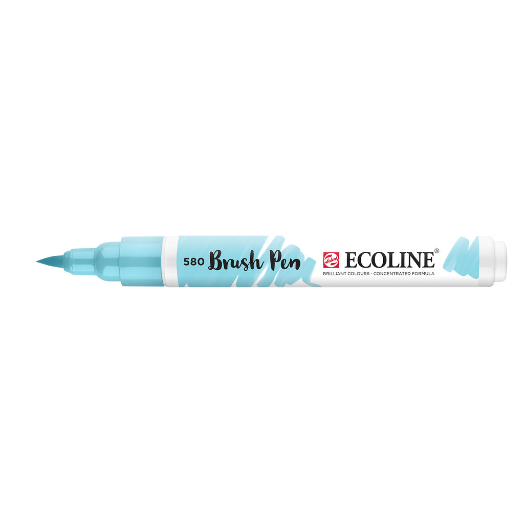 Royal talens ecoline - brushpen - pastel blauw - talens