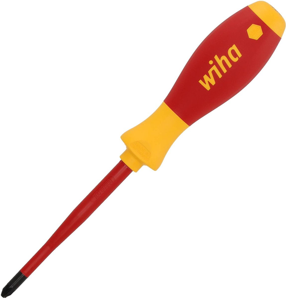 Wiha 3281 softfinish electric slimfix plusminus schroevendraaier - pozidriv sleuf - pz2 x 100mm