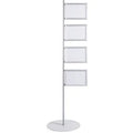 Vrijstaande vloerstandaard bi-office sup3310 4xa4 1800x560mm