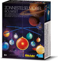 4m wetenschap en spel - bouwset zonnestelselmobiel - glow in the dark - modelbouw - kidzlabs - 5+