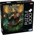 Tactic moonlit fairy – puzzel – 1000 stukjes – magische bosfee bij nacht – betoverende fantasy illustratie – hoogwaardige scandinavische kwaliteit