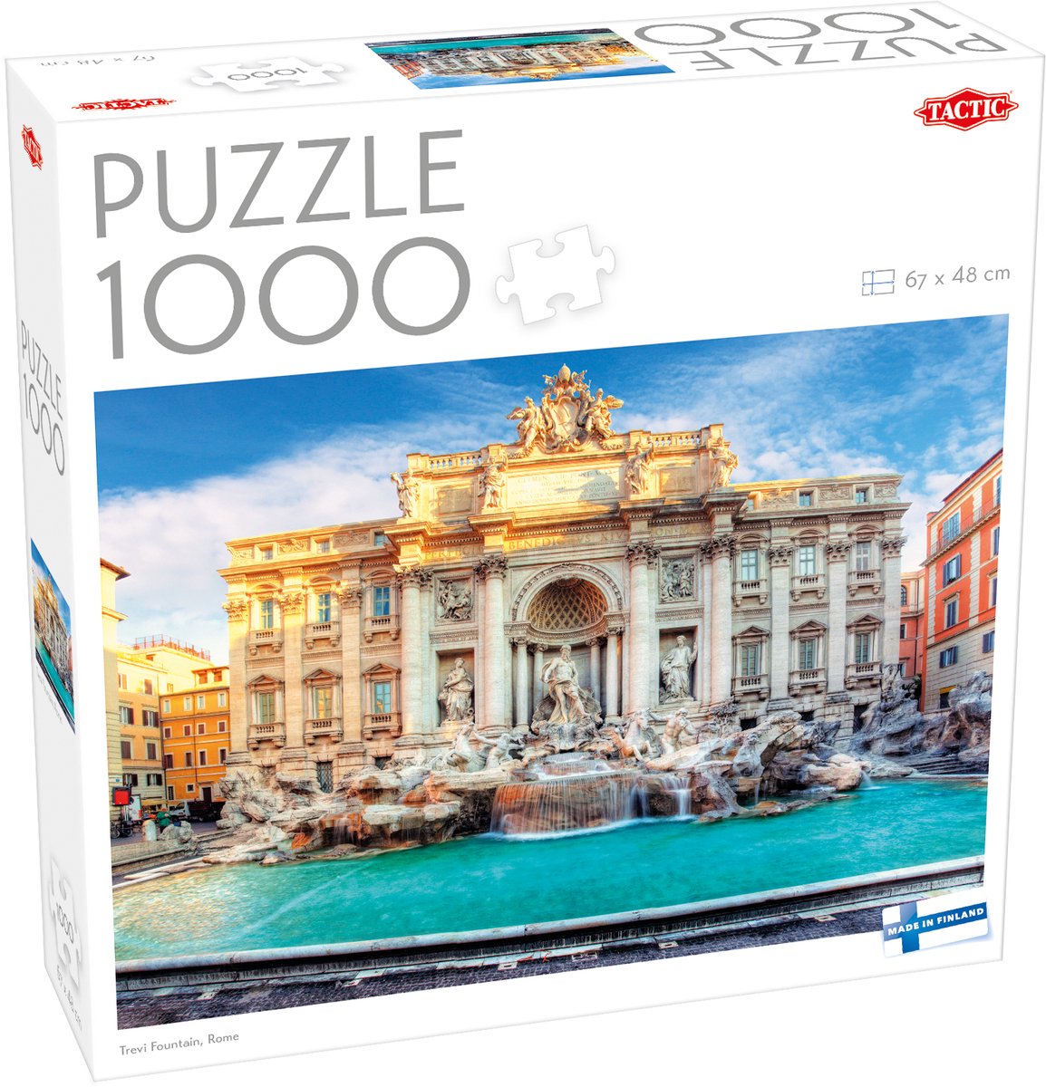 Tactic trevi fountain, rome – puzzel – 1000 stukjes – iconisch italiaans monument – klassieke barokarchitectuur – hoogwaardige scandinavische kwaliteit