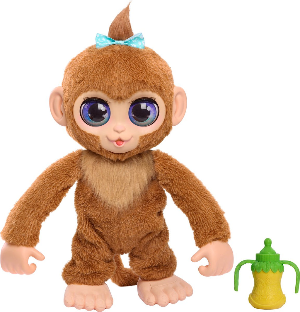 Just play furreal peanut the playful monkey - interactieve pluchen knuffelaap