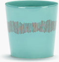 Serax - ottolenghi feast - koffiekop - azurblauw rood - 7 ø - 4 stuks