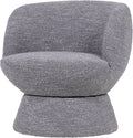 Woood shuffle draaifauteuil - melange - grijs - 72x73x71