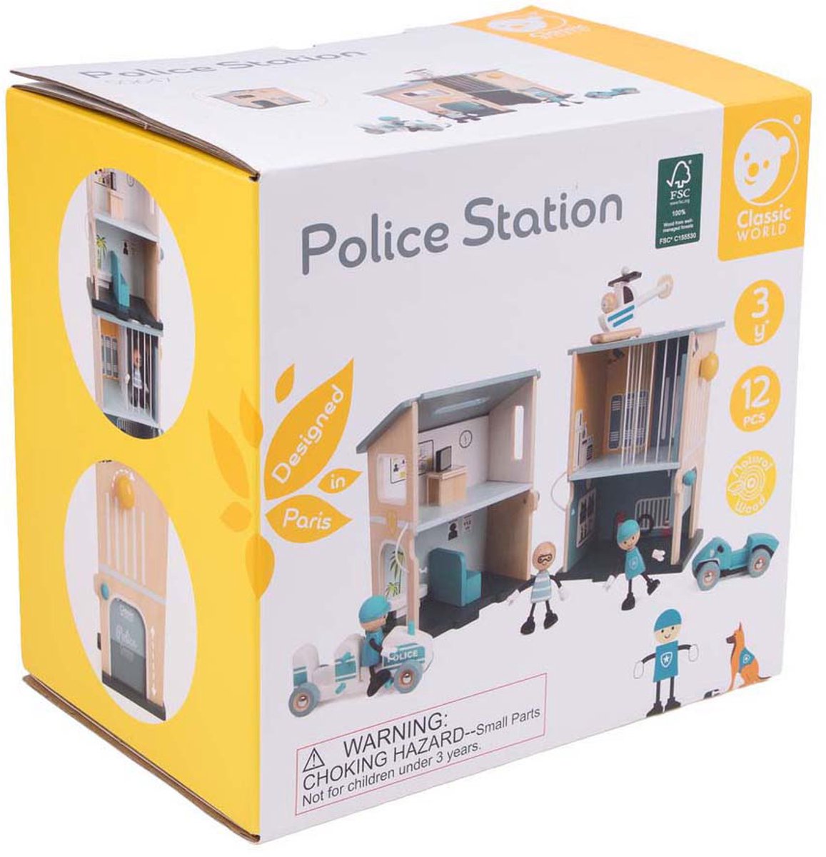 Klassische Welt – Polizeistation aus Holz