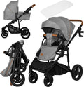 Lionelo mari tour 2in1 kinderwagen – all-terrain 27 cm wielen – 3d panoramische ventilatie – centrale vering met 3 standen – memory-knoppen – eénhandig losklikken – upf50+ waterdichte kap – comfortmatras met katoen – draagbare reiswieg (tot 9 kg)