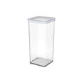Rotho loft voedselbewaardozen - met witte siliconenafdichtring - 1,5 liter - transparant