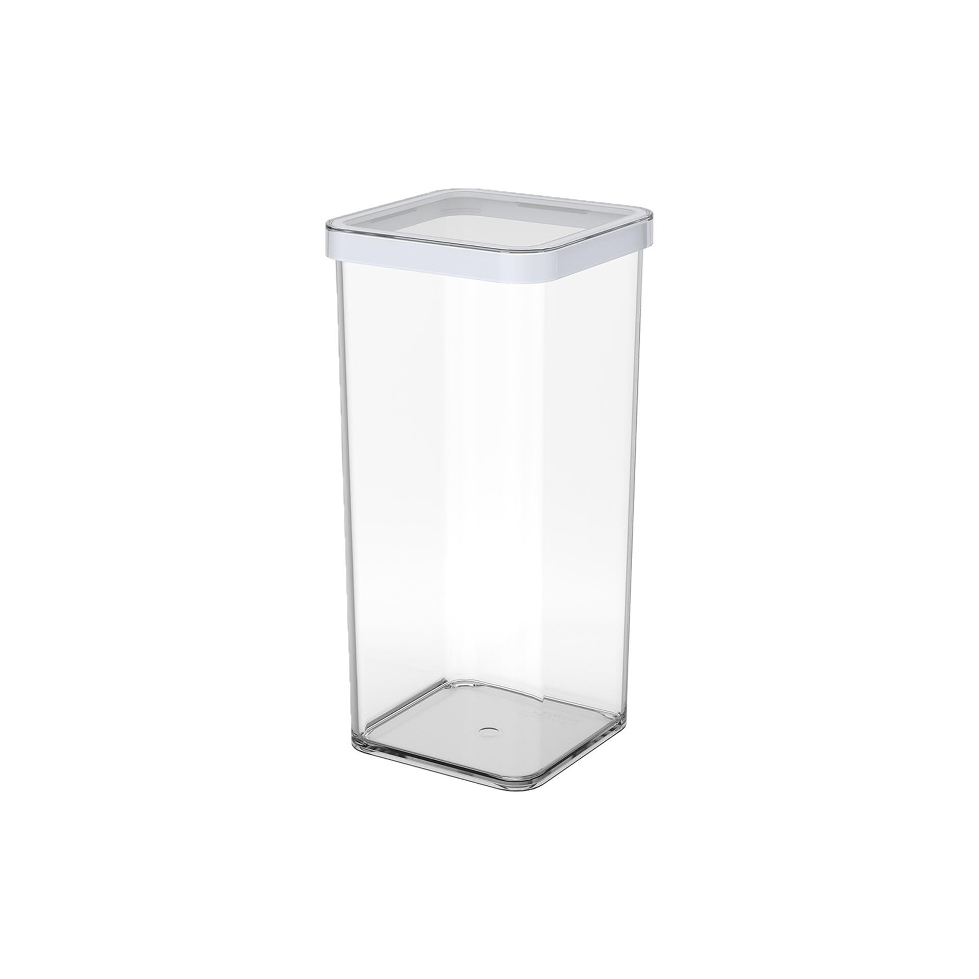 Rotho loft voedselbewaardozen - met witte siliconenafdichtring - 1,5 liter - transparant