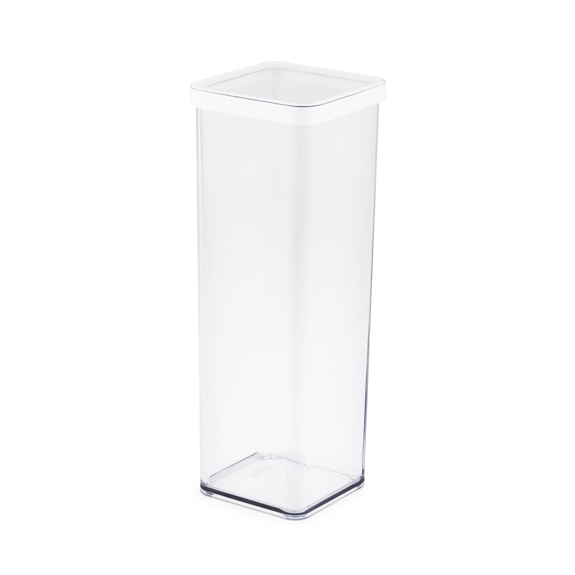 Rotho loft bewaardoos 10x10x28.5 cm 2l wit transparant