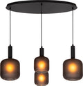 Lucide eloise - hanglamp - 4xe27 - zwart