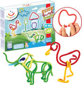 Spaghettiez 3D Art Flexible Baustäbe, 70 Stück.