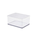 Rotho loft voedselbewaardozen - met witte siliconenafdichtring - kaasdoos 2,25 liter - transparant
