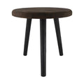 Dijk natural collections bijzettafel rond paulowniahout 38x38x38cm