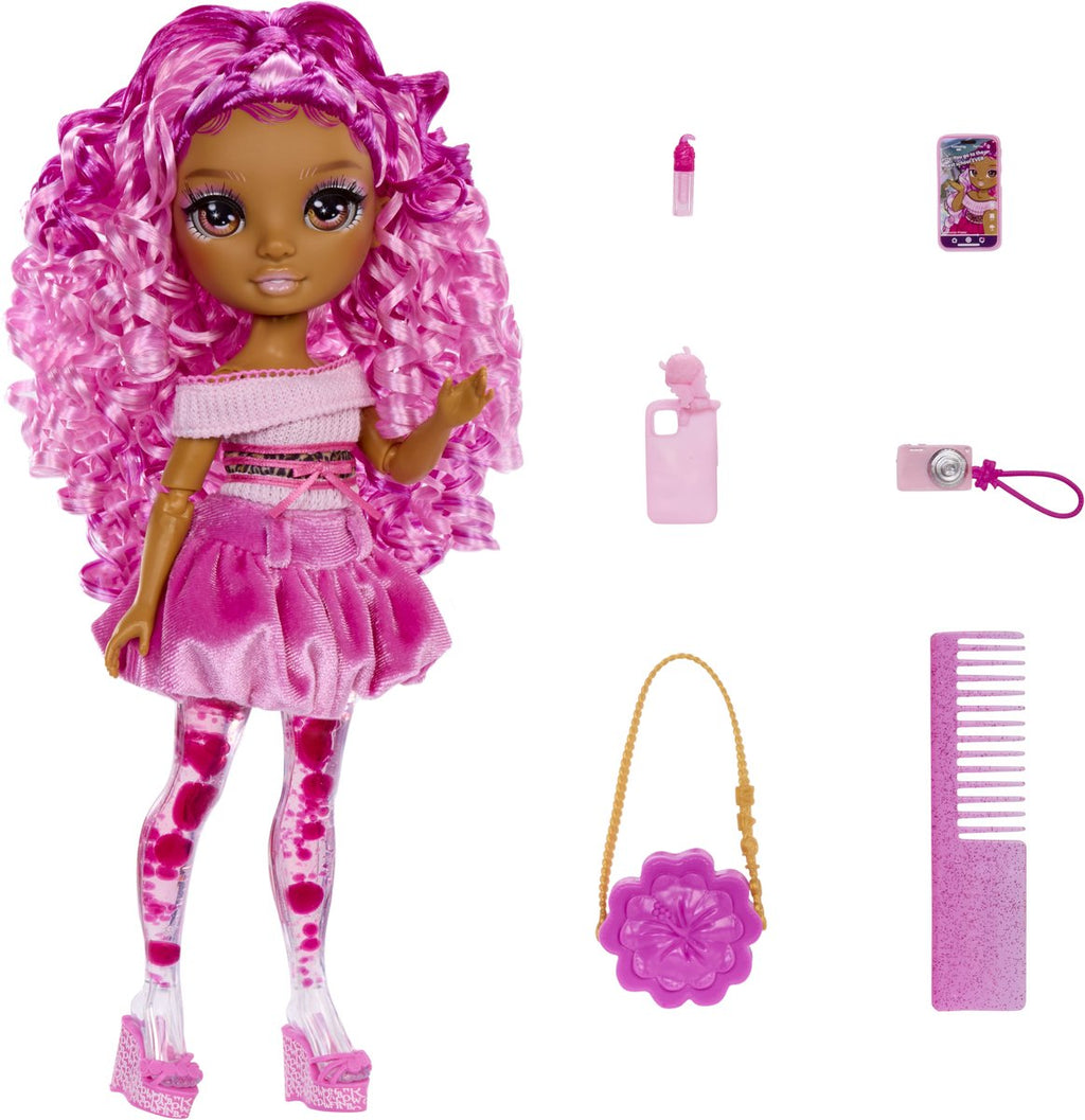 MGA Entertainment Regenbogen-Glitzer-Modepuppe rosa