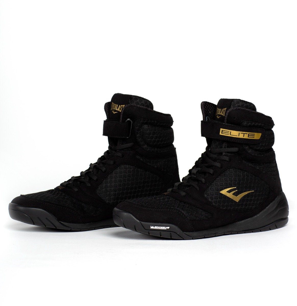 Everlast elite 2 - boksschoenen - high-top - zwart goud